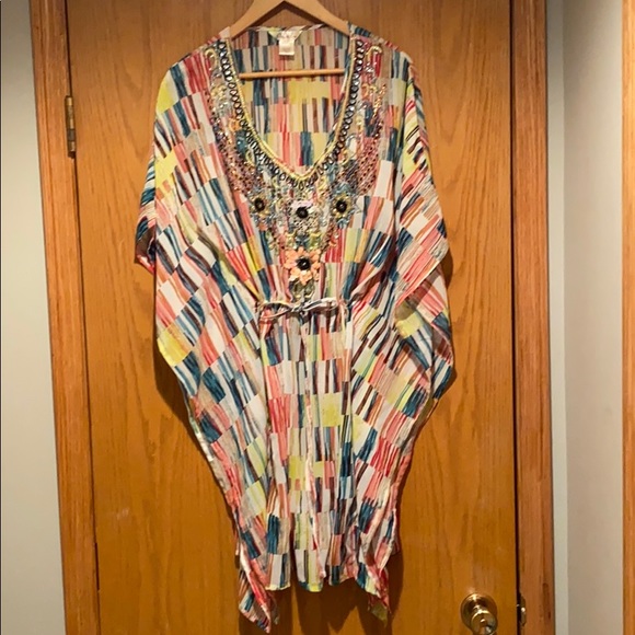 Beaded Beach Dress/coverup - Picture 2 of 4